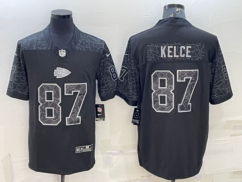 Kansas City Chiefs Black RFLCTV NFL Jersey