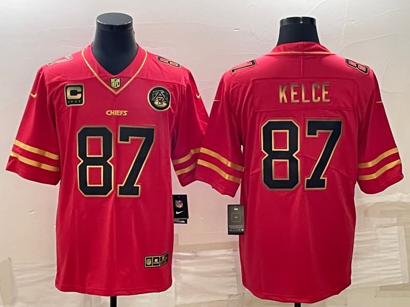 Kansas City Chiefs Red Gold NFL Jersey