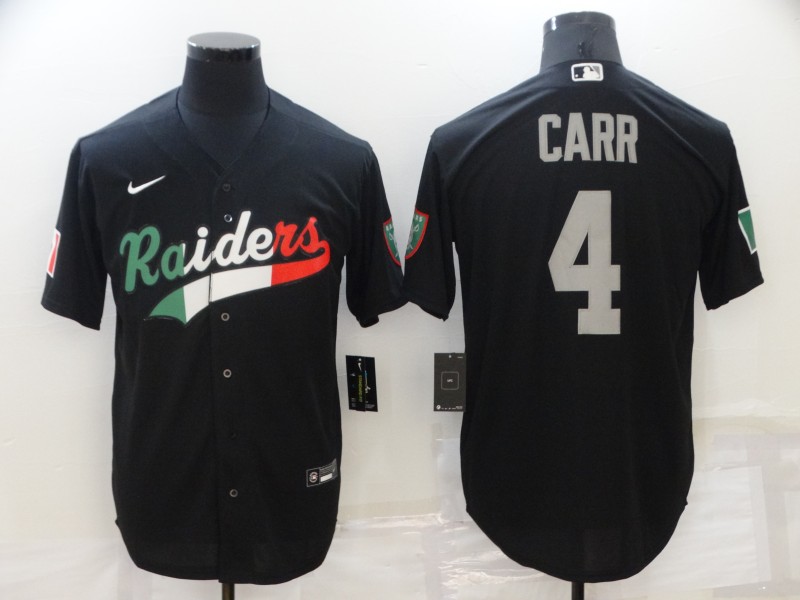 Las Vegas Raiders Black MLB&NFL Jersey 02