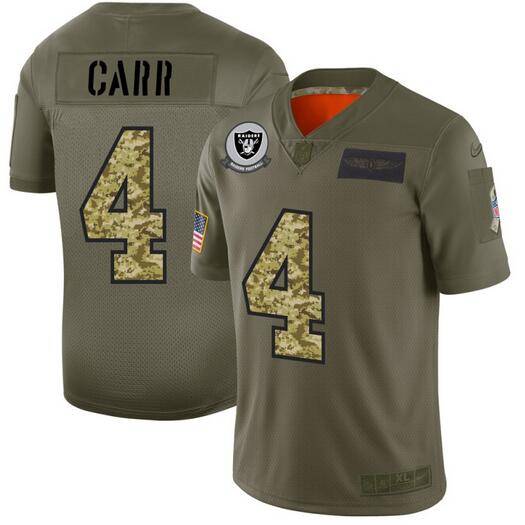 Las Vegas Raiders Olive Salute To Service NFL Jersey 04