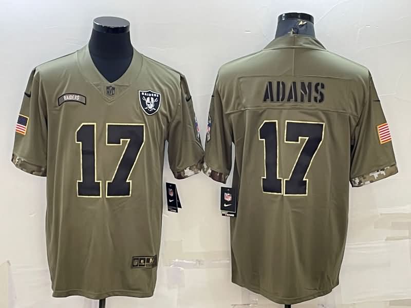 Las Vegas Raiders Olive Salute To Service NFL Jersey 05