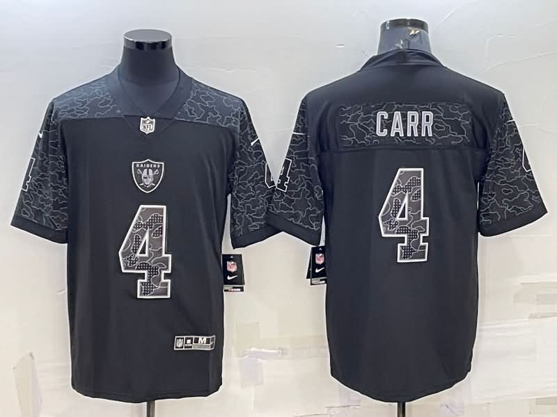 Las Vegas Raiders Black RFLCTV NFL Jersey