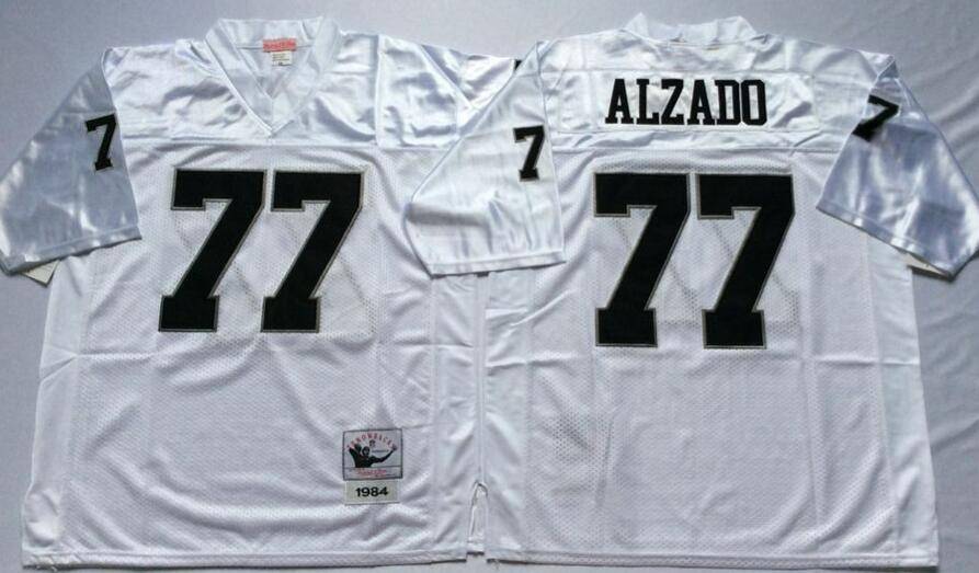 Las Vegas Raiders White Retro NFL Jersey