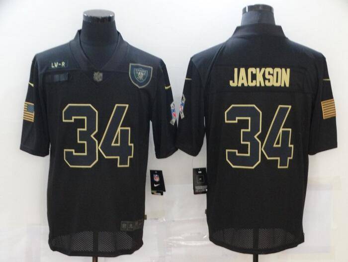 Las Vegas Raiders Black Gold Salute To Service NFL Jersey