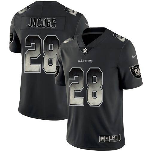 Las Vegas Raiders Black Smoke Fashion NFL Jersey