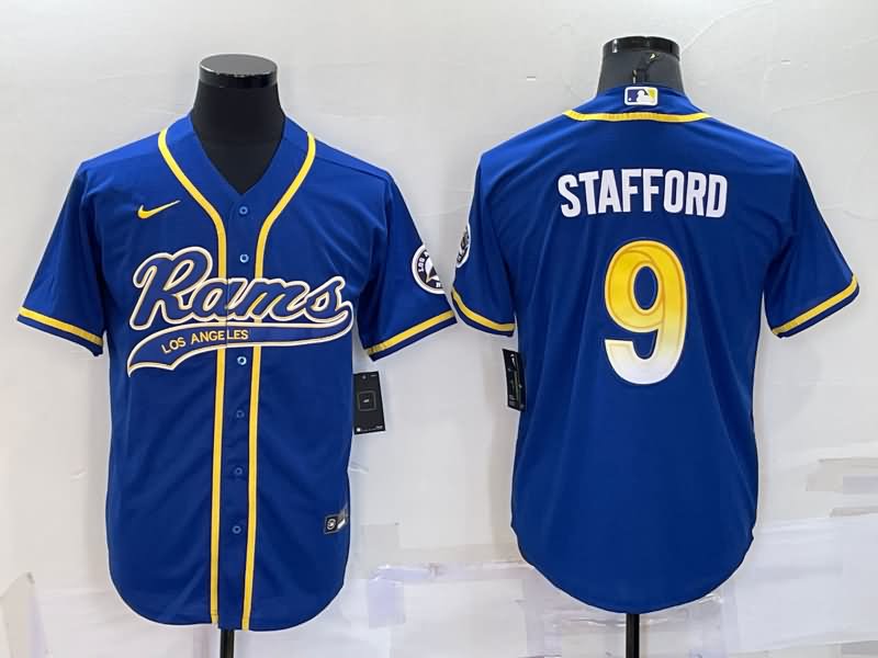 Los Angeles Rams Blue MLB&NFL Jersey