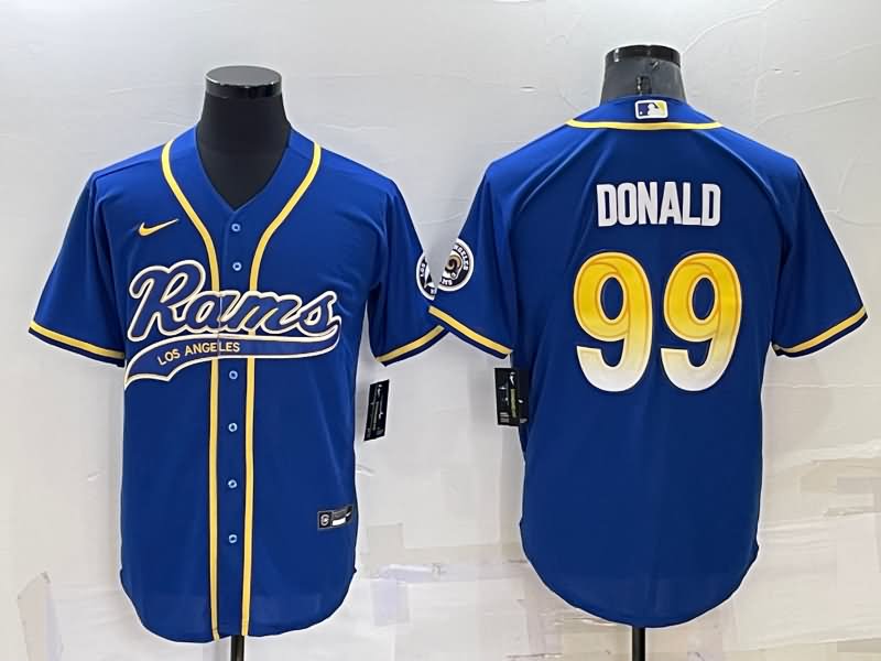 Los Angeles Rams Blue MLB&NFL Jersey