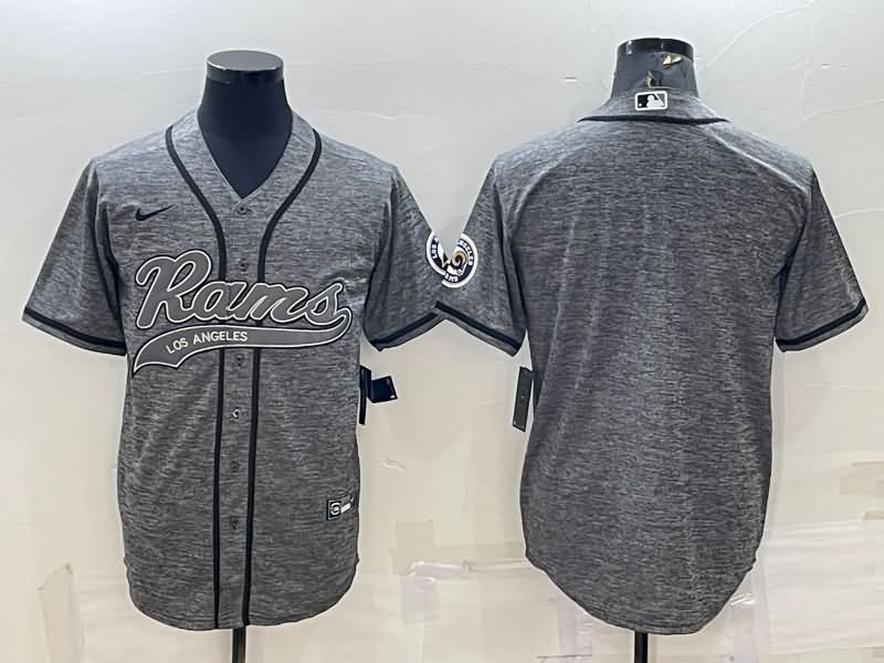 Los Angeles Rams Grey MLB&NFL Jersey