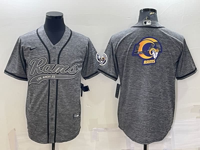 Los Angeles Rams Grey MLB&NFL Jersey