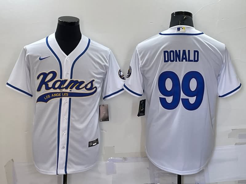 Los Angeles Rams White MLB&NFL Jersey