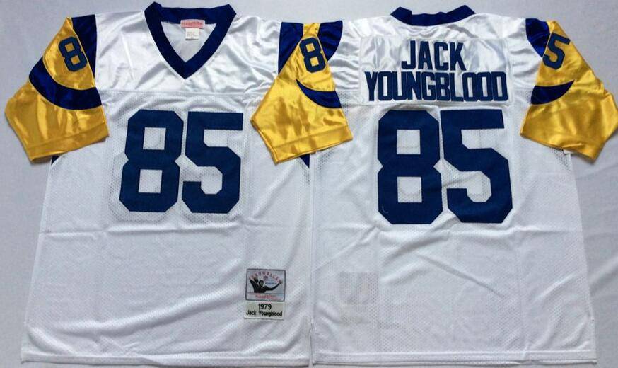 Los Angeles Rams White Retro NFL Jersey