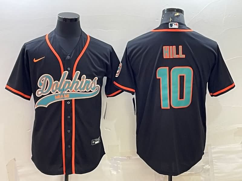 Miami Dolphins Black MLB&NFL Jersey 02