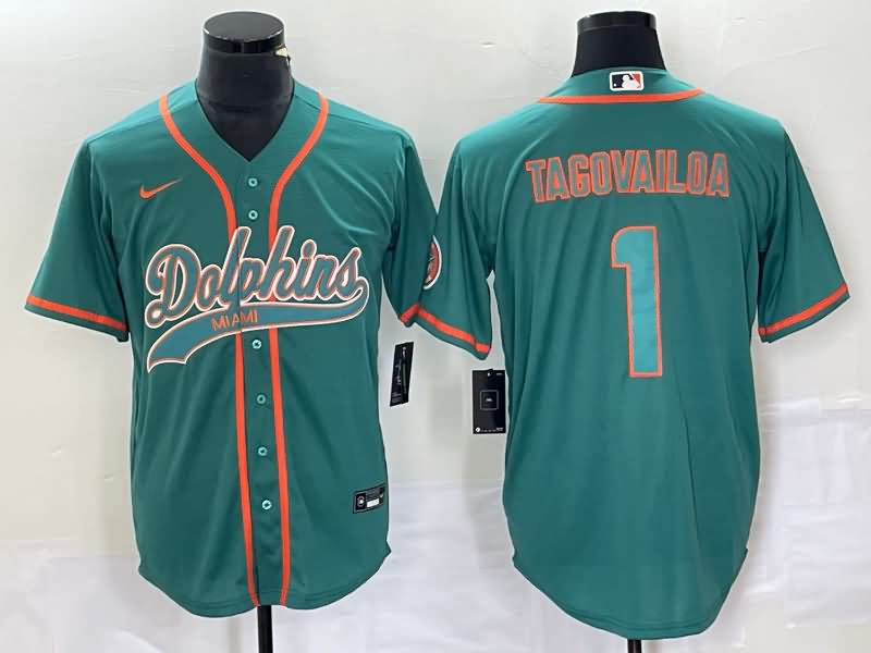 Miami Dolphins Green MLB&NFL Jersey