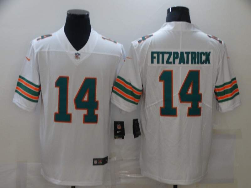 Miami Dolphins White NFL Jersey 02