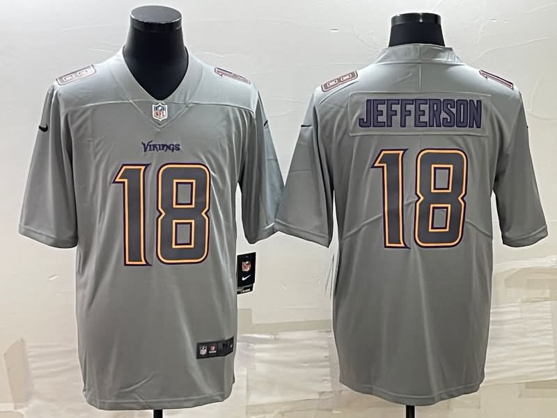 Minnesota Vikings Grey Atmosphere Fashion NFL Jersey