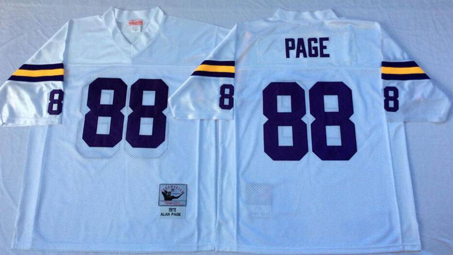 Minnesota Vikings White Retro NFL Jersey