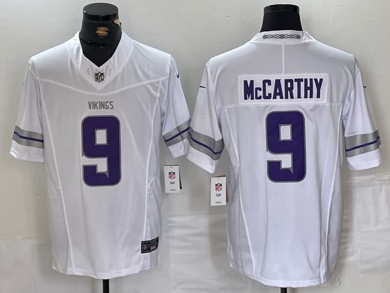 Minnesota Vikings White Retro NFL Jersey 02