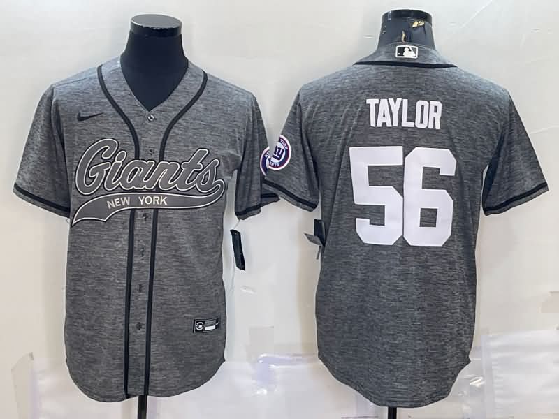 New York Giants Grey MLB&NFL Jersey