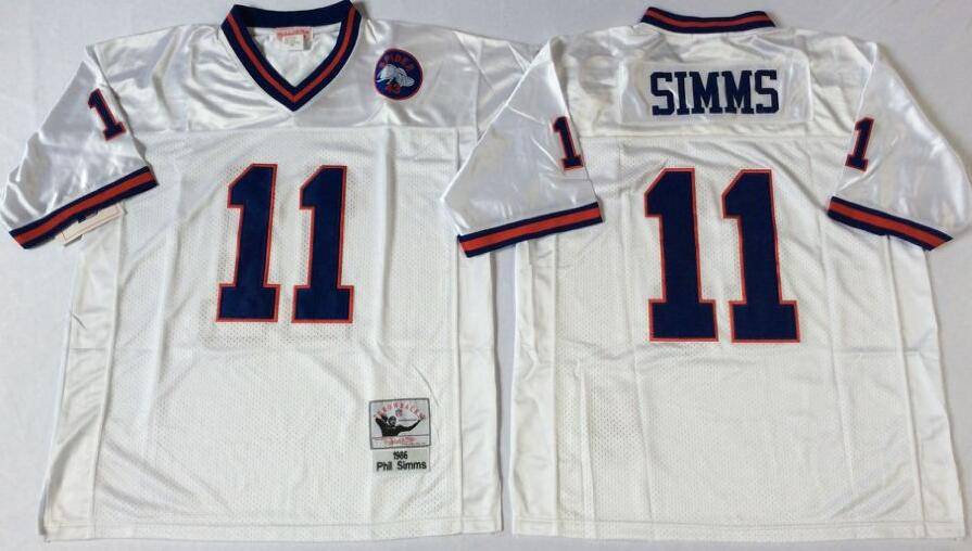 New York Giants White Retro NFL Jersey