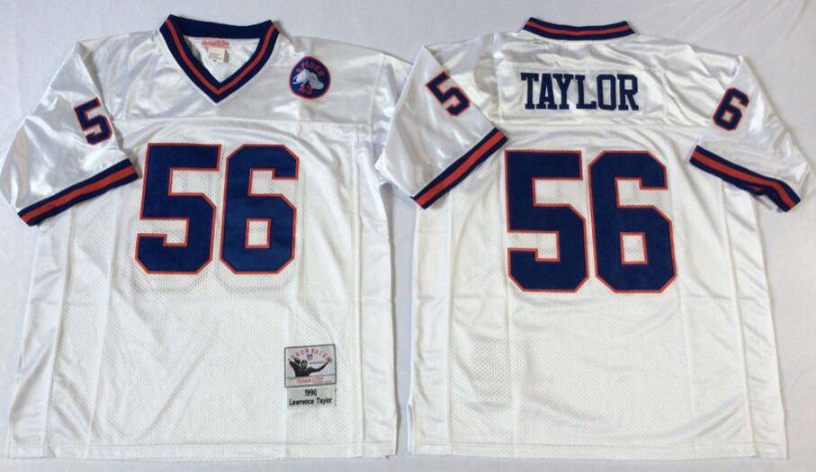 New York Giants White Retro NFL Jersey