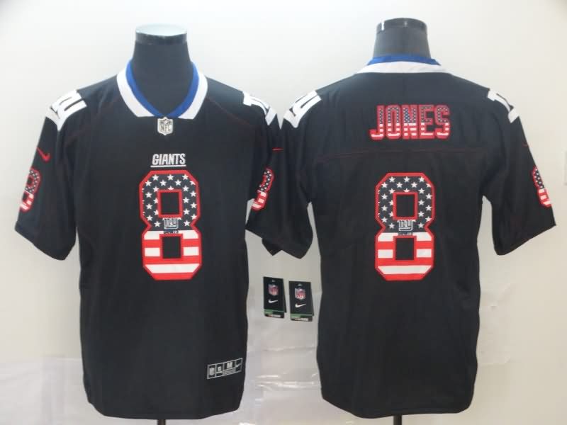 New York Giants Black USA Flag NFL Jersey