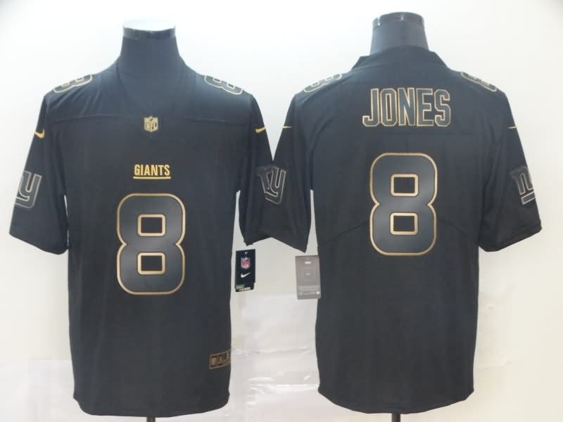 New York Giants Black Gold Vapor Limited NFL Jersey