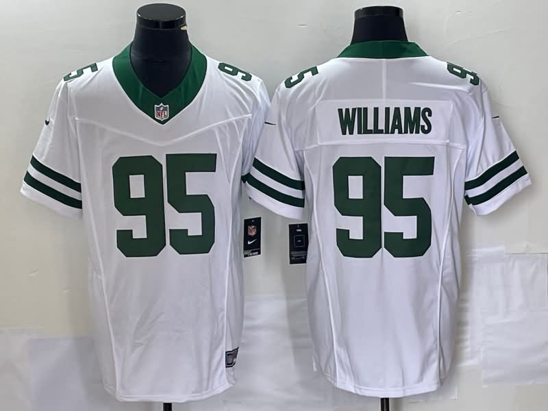 New York Jets White Retro NFL Jersey 02