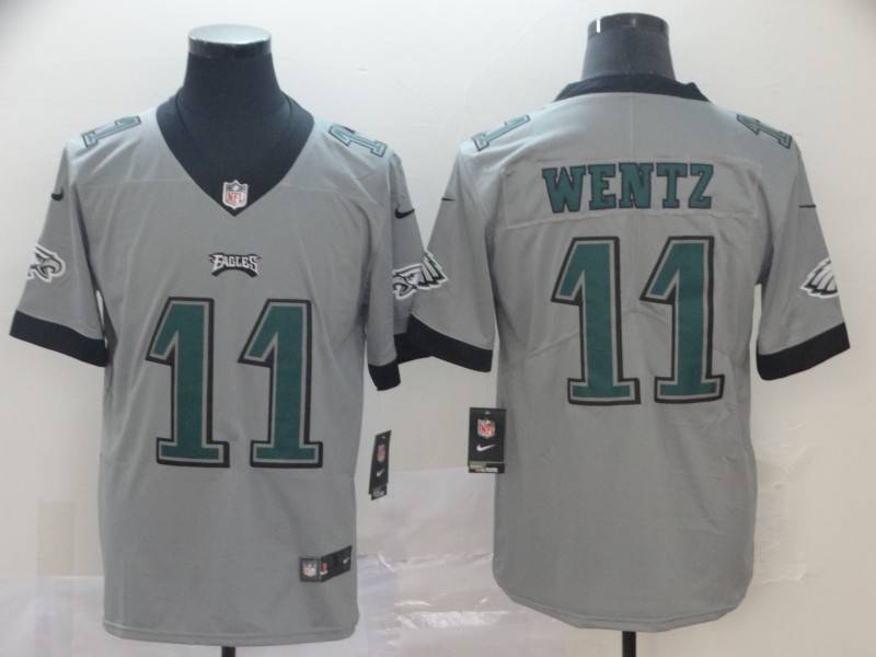 Philadelphia Eagles Grey Inverted Legend NFL Jersey