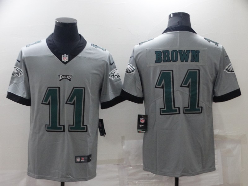 Philadelphia Eagles Grey Inverted Legend NFL Jersey