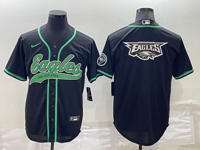 Philadelphia Eagles Black MLB&NFL Jersey