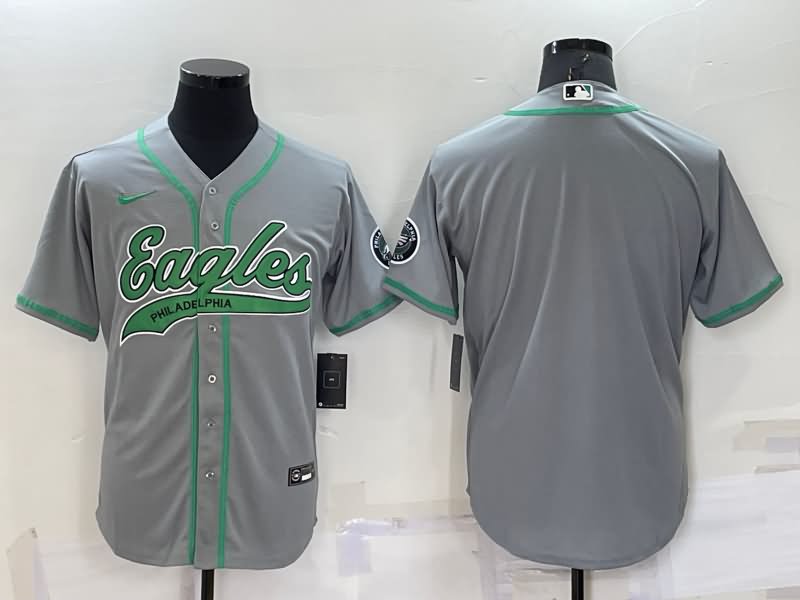 Philadelphia Eagles Grey MLB&NFL Jersey