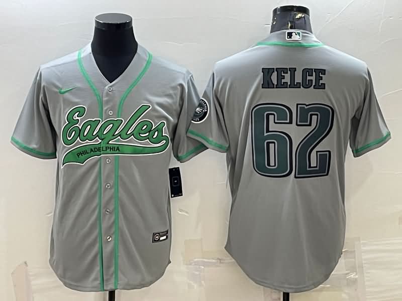 Philadelphia Eagles Grey MLB&NFL Jersey