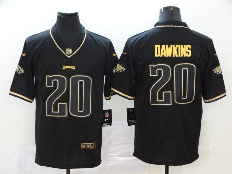 Philadelphia Eagles Black Gold Retro NFL Jersey