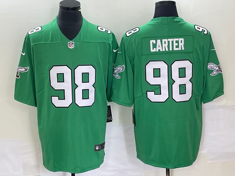 Philadelphia Eagles Green Retro NFL Jersey 02