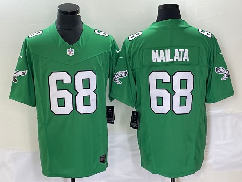 Philadelphia Eagles Green Retro NFL Jersey 03