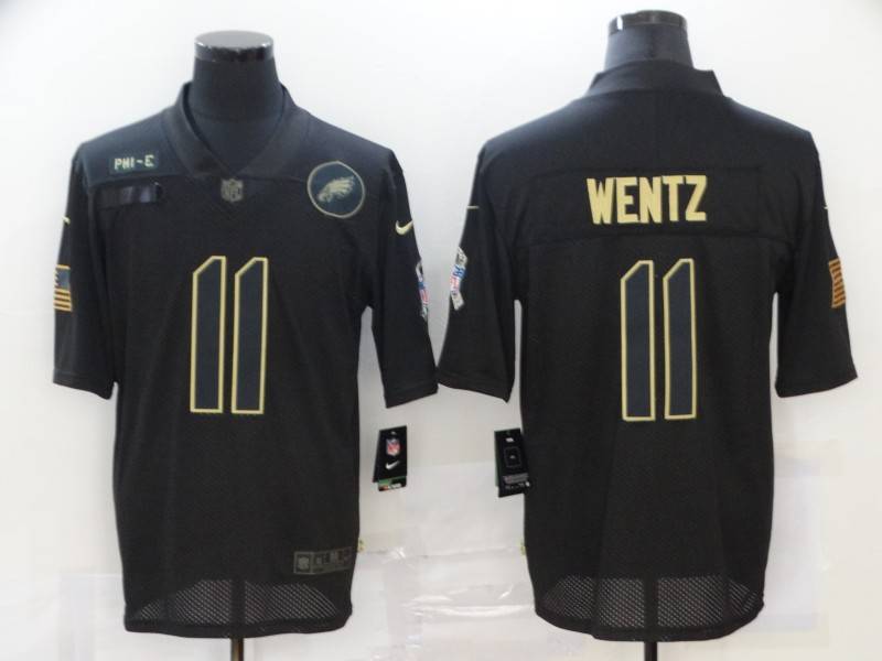 Philadelphia Eagles Black Gold Salute To Service NFL Jersey