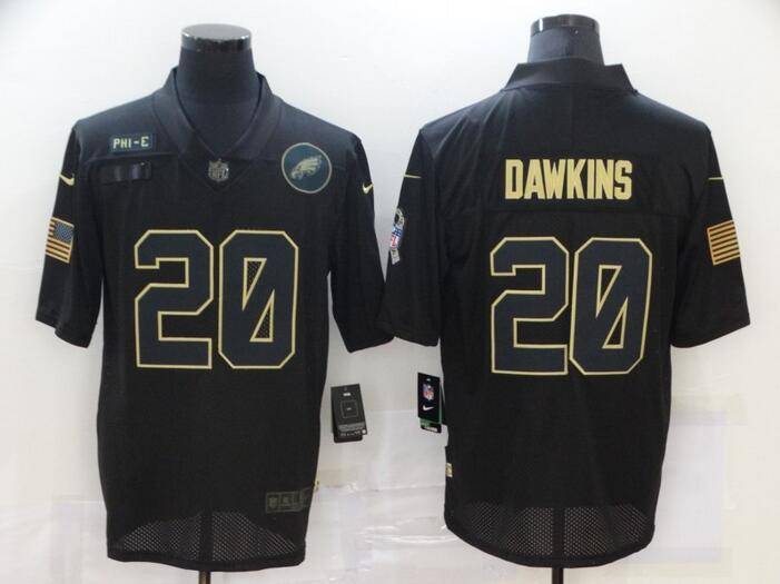 Philadelphia Eagles Black Gold Salute To Service NFL Jersey