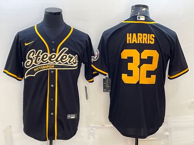 Pittsburgh Steelers Black MLB&NFL Jersey