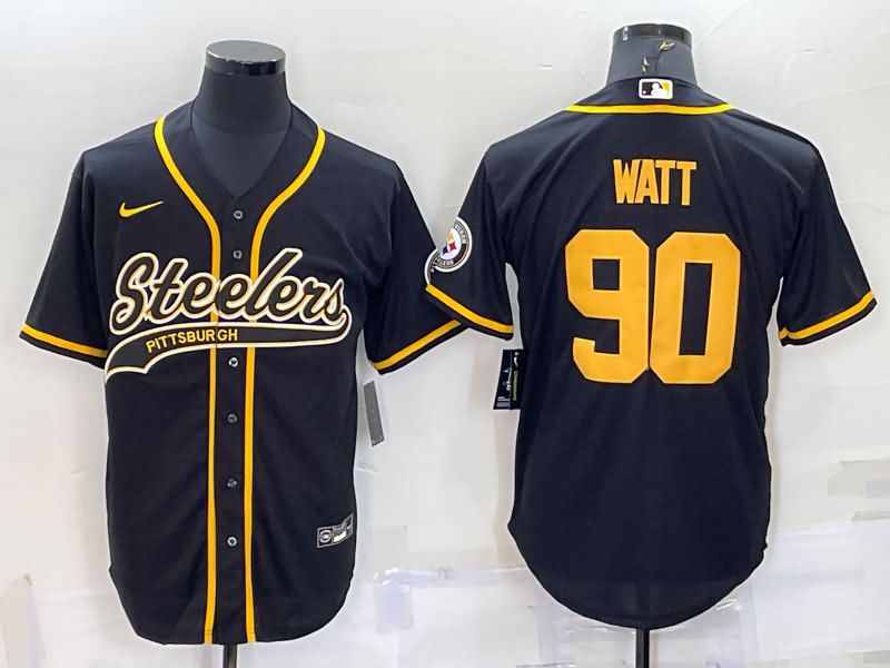 Pittsburgh Steelers Black MLB&NFL Jersey