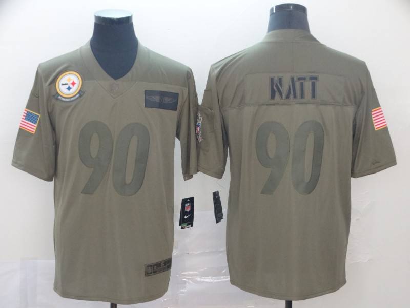 Pittsburgh Steelers Olive Salute To Service NFL Jersey