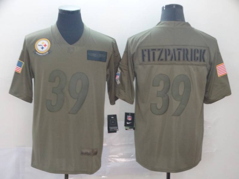 Pittsburgh Steelers Olive Salute To Service NFL Jersey