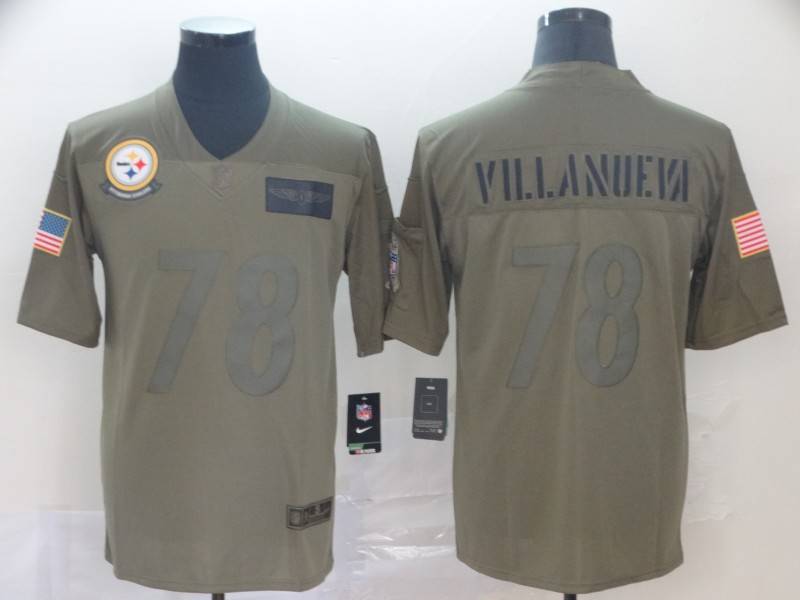 Pittsburgh Steelers Olive Salute To Service NFL Jersey