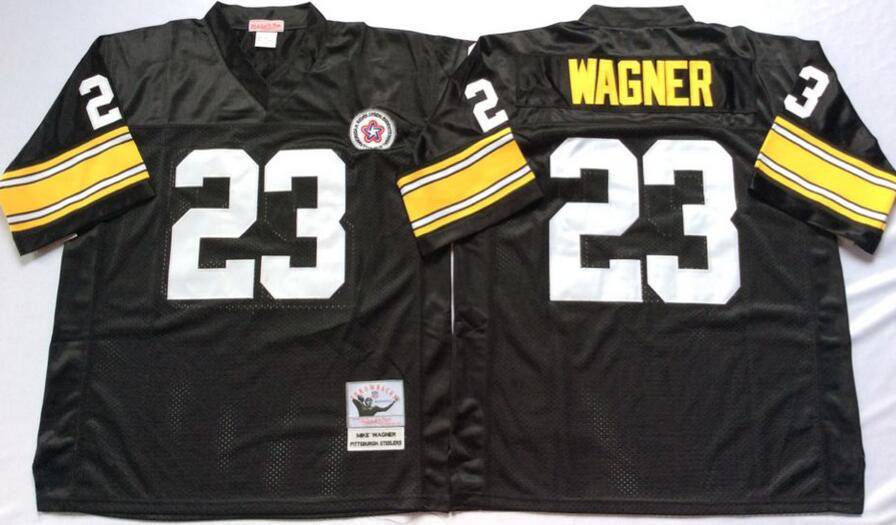 Pittsburgh Steelers Black Retro NFL Jersey