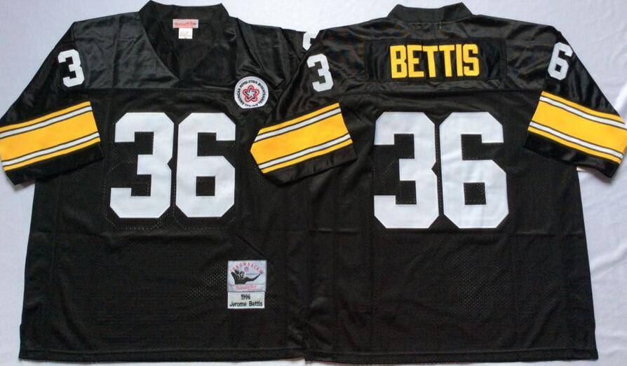 Pittsburgh Steelers Black Retro NFL Jersey