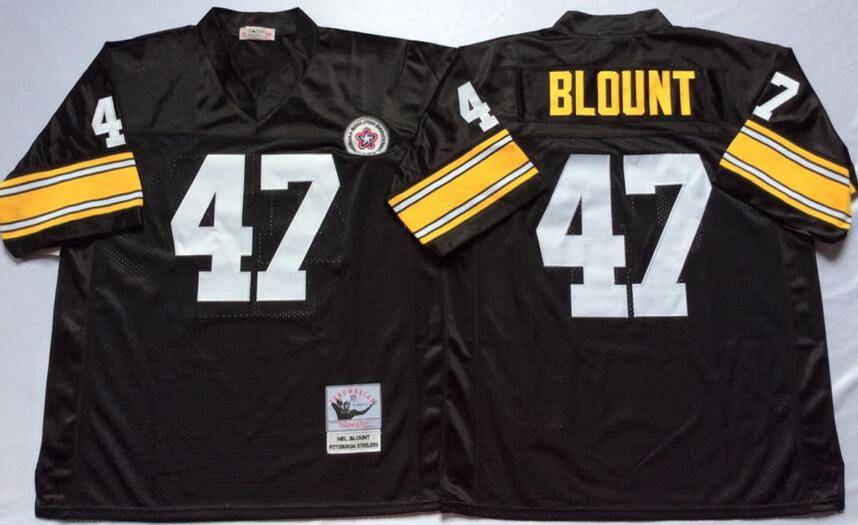 Pittsburgh Steelers Black Retro NFL Jersey