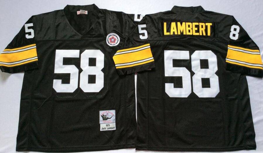 Pittsburgh Steelers Black Retro NFL Jersey