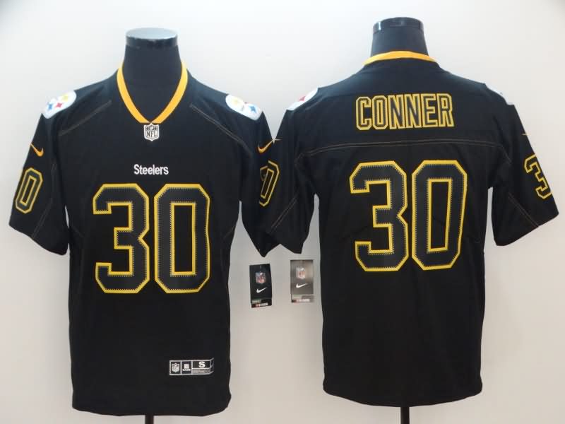 Pittsburgh Steelers Black Retro NFL Jersey 02