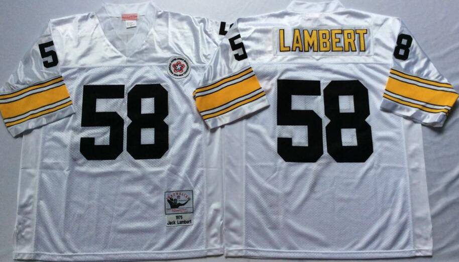 Pittsburgh Steelers White Retro NFL Jersey