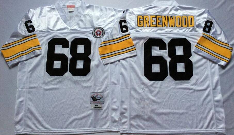 Pittsburgh Steelers White Retro NFL Jersey