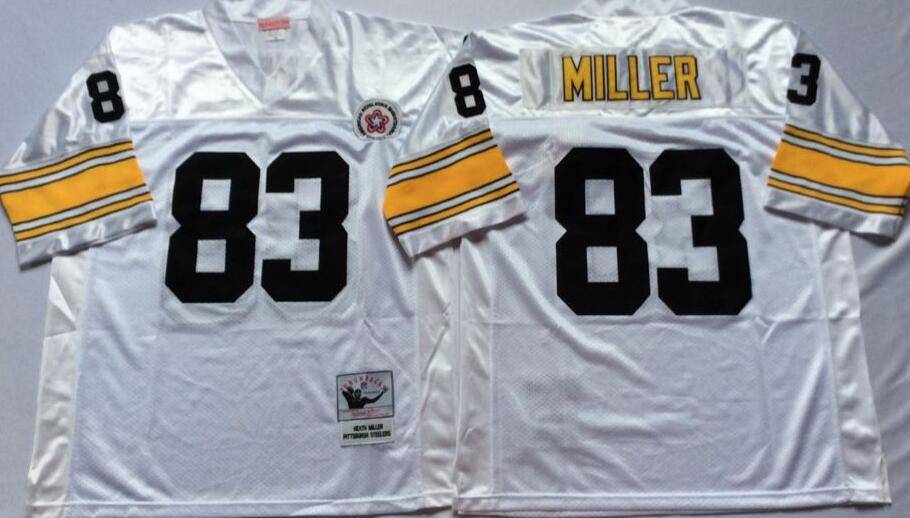 Pittsburgh Steelers White Retro NFL Jersey